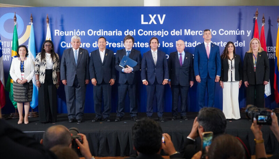 Las autoridades participantes en el encuentro del Mercosur.