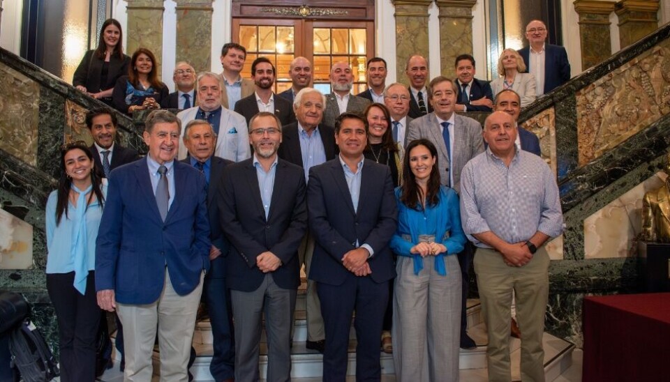 Autoridades de ProChile y la CNC tras el encuentro.