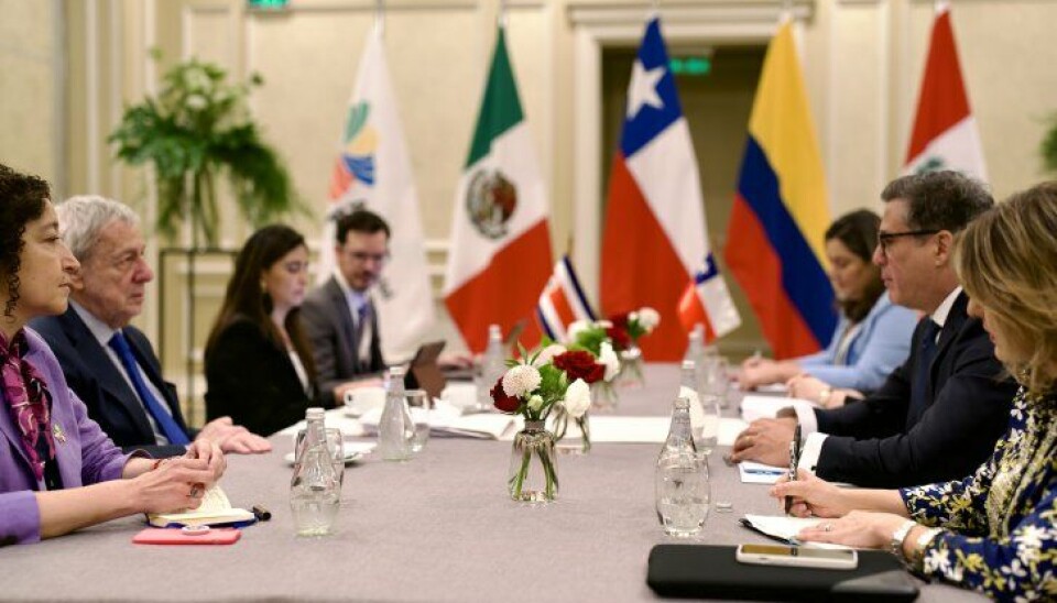 Autoridades durante la reunión en el marco del Consejo de Ministros de la AP.