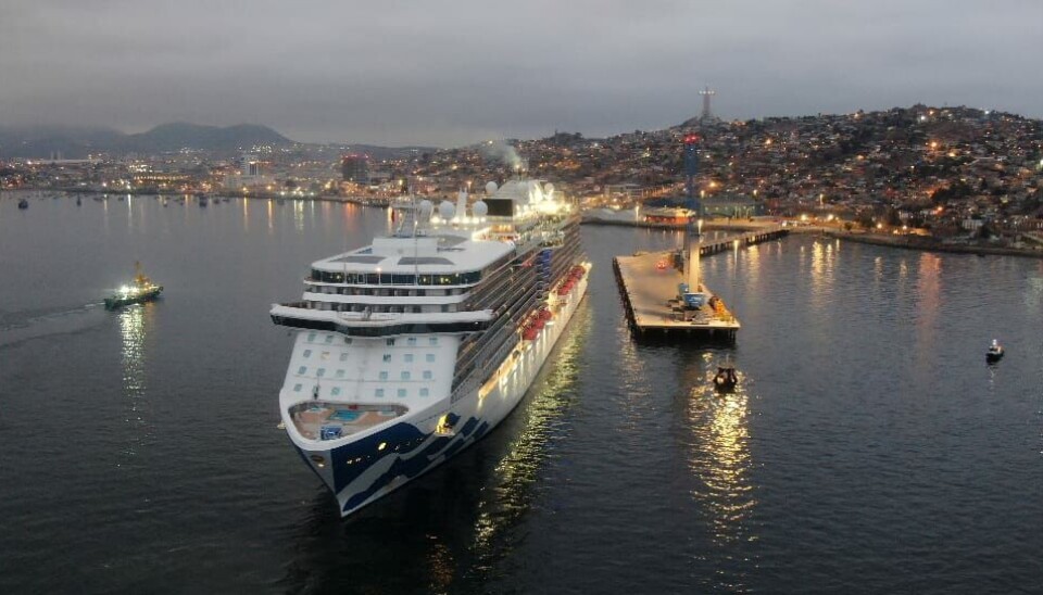 El crucero se dirige rumbo al Cabo de Hornos para luego tomar rumbo por el Pacífico hacia EE.UU.