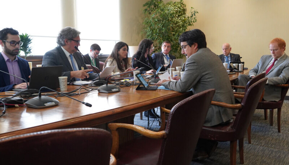 Autoridades de Subrei en la exposición ante la Comisión de RR.EE. del Senado.