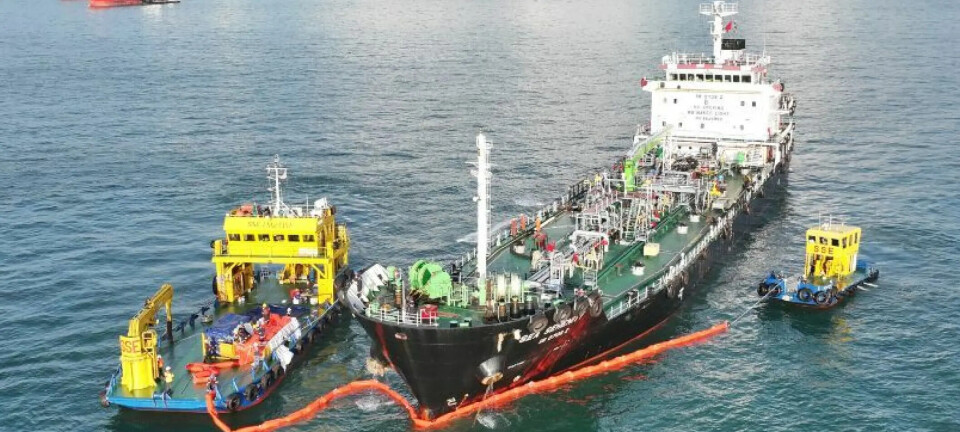 Graneleros con bandera de Singapur y Japón colisionaron en el río Changjiang en China