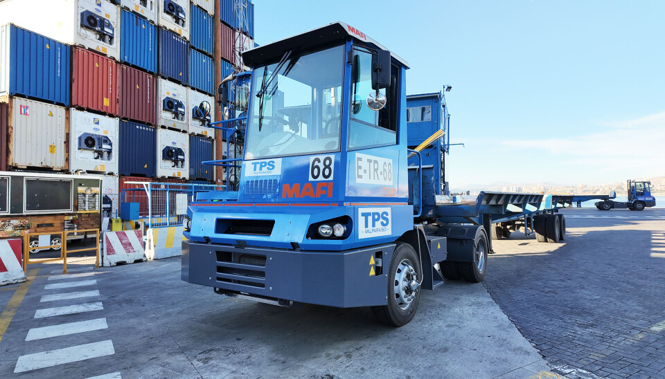 10 tracto camiones que se incorporaron a la flota de TPS este año.
