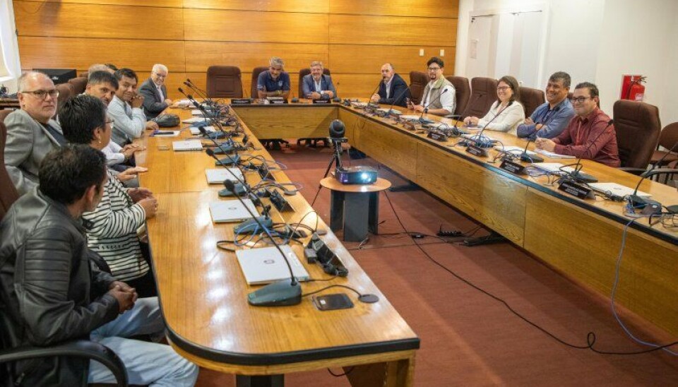 Representantes del GORE y de Jujuy en la reunión de coordinación.
