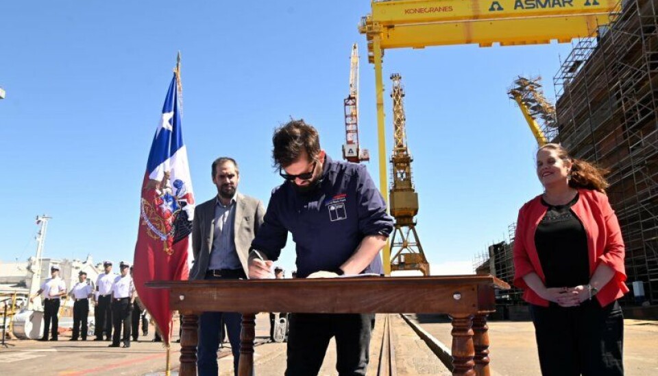 La firma del documento se realizó en la ciudad de Talcahuano.