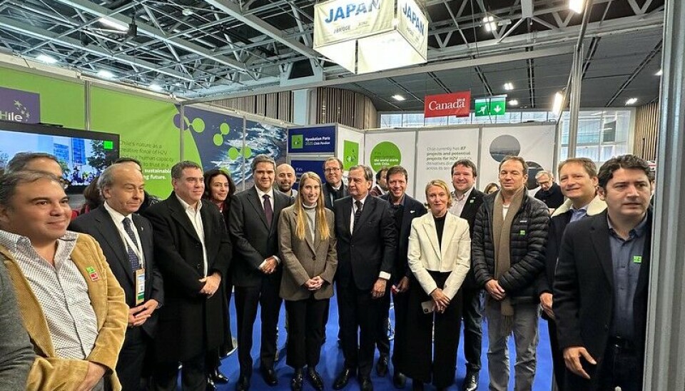 Delegación nacional en el stand de la versión 2025 de Hyvolution Paris.