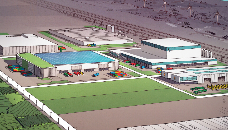 Ilustración del proyecto de ampliación de la zona logística marítima.