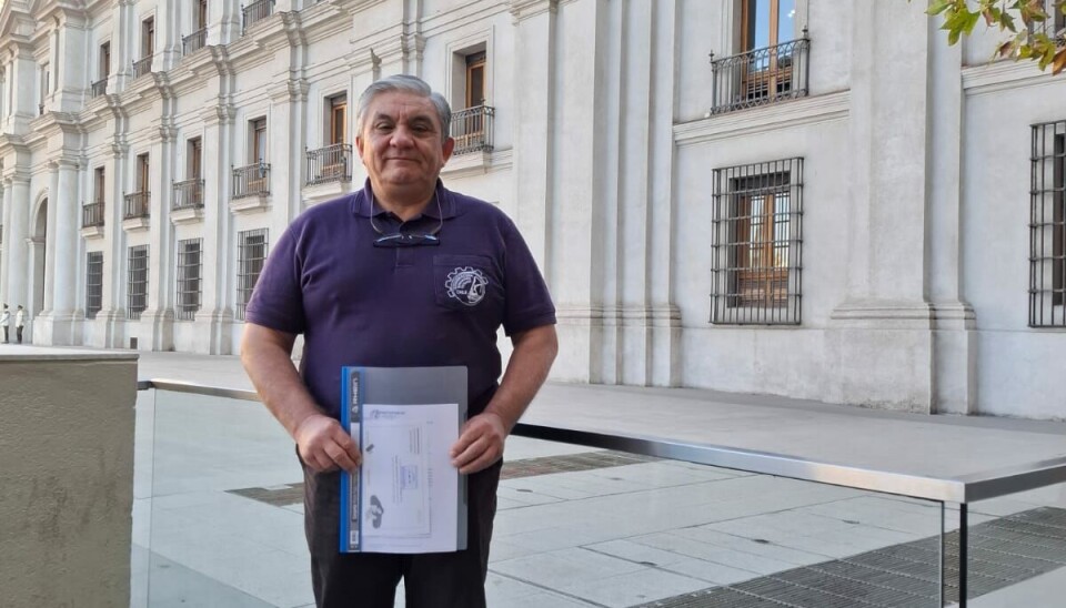 Fabián Aedo, presidente de la Federación Nacional de Trabajadores Portuarios de Chile.