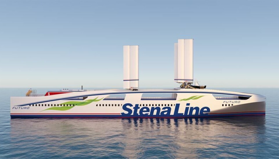 Así se vería el nuevo concepto para el buque de transporte de Stena Line.