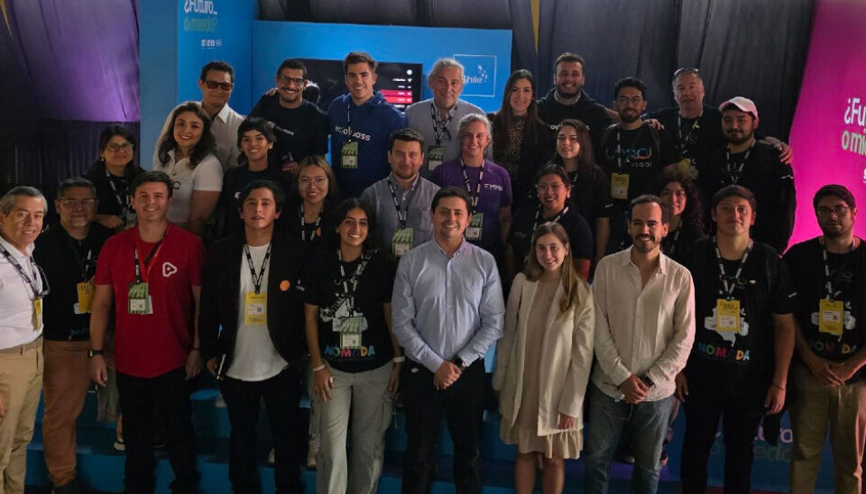 Los representantes nacionales en la feria tecnológica que se desarrolló en Colombia.