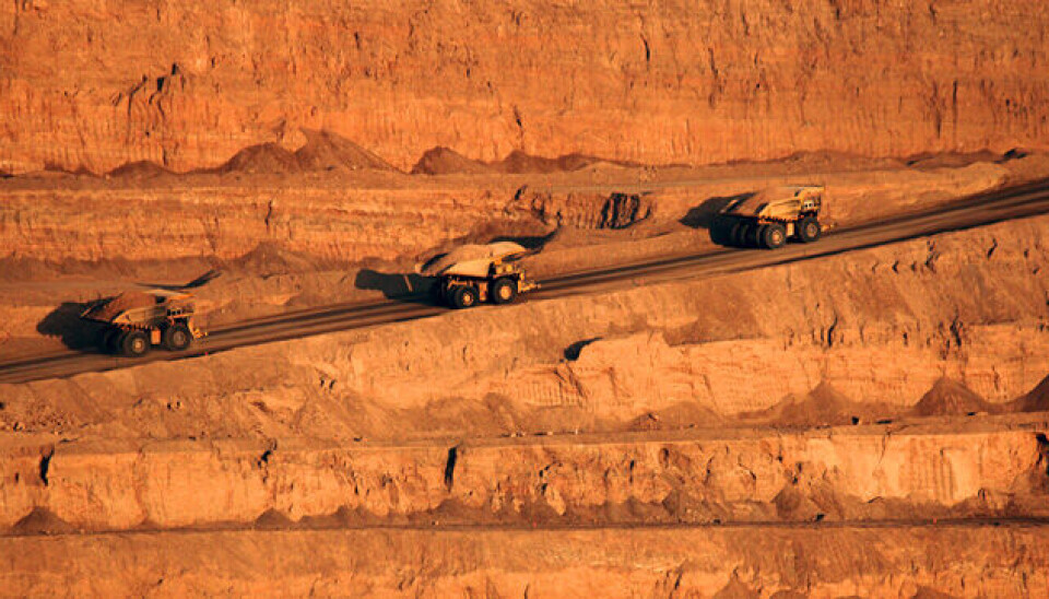Inventarios de productos de la minería del cobre también aumentaron.