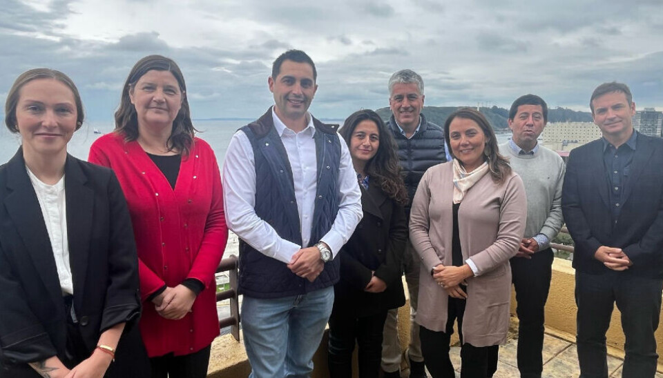 Representantes del gremio acuícola tras el consejo regional.