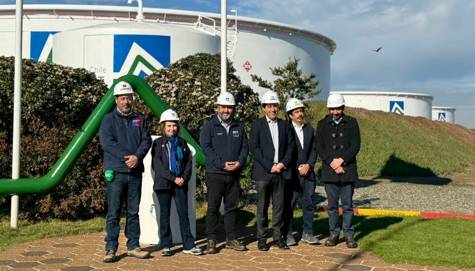 Las autoridades tras la visita a las instalaciones en la Región del Biobío.