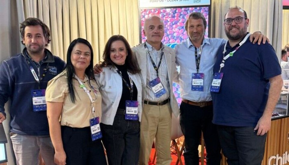 Representantes de la Región de Los Ríos en la feria que se realizó en Brasil.