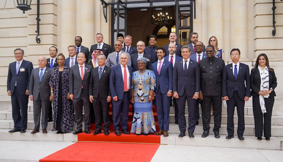La subsecretaria Claudia Sanhueza junto a autoridades durante la OCDE.