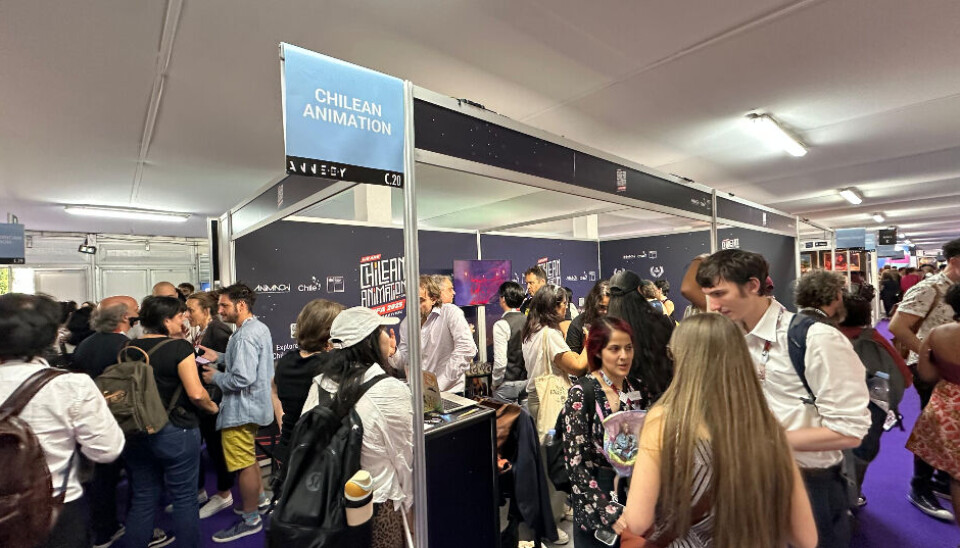Stand nacional en la feria que se desarrolla en Francia.