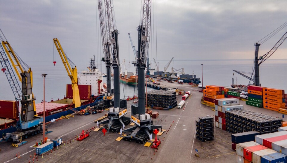 Las grúas aumentarán la eficiencia y productividad del puerto.