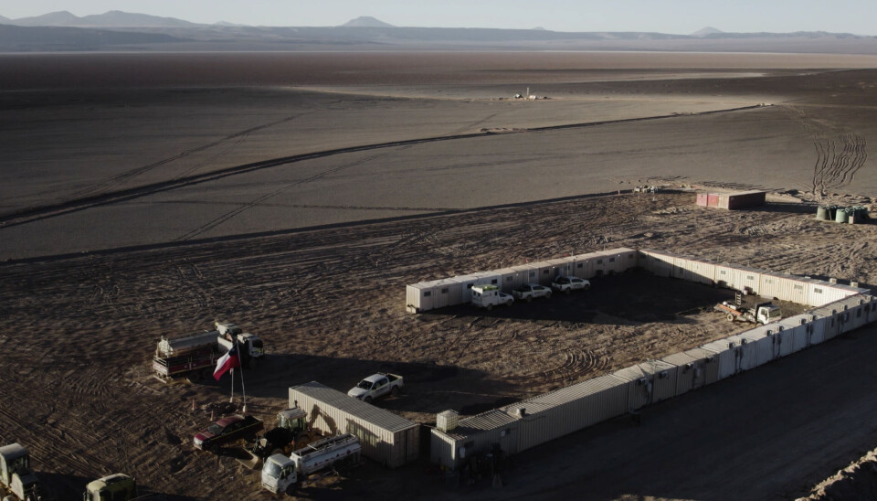 Vista aérea del campamento implementado en el norte del país.