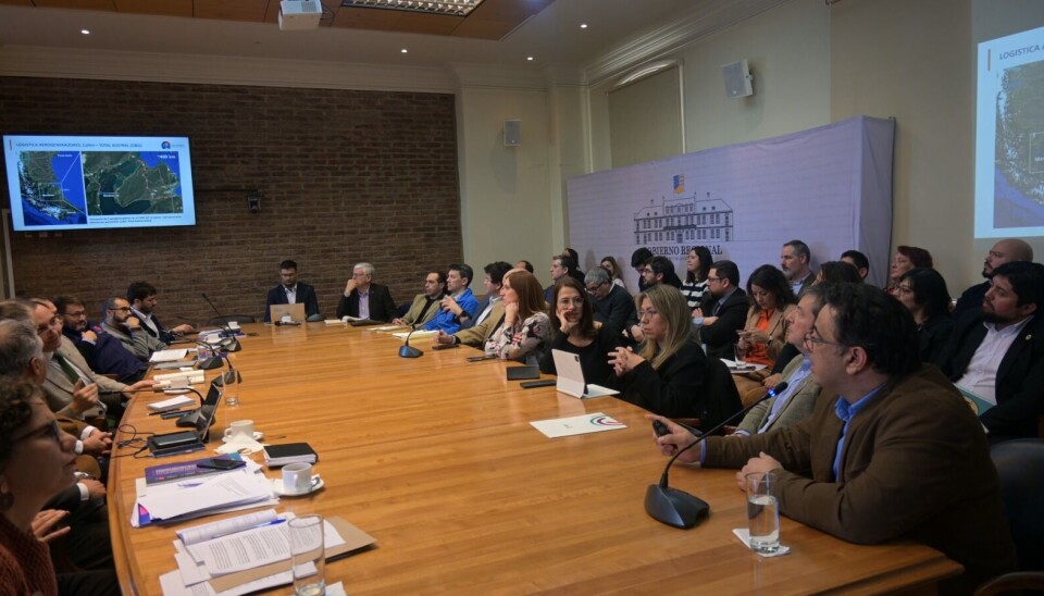 El gerente general de Epaustral durante su exposición en Magallanes.