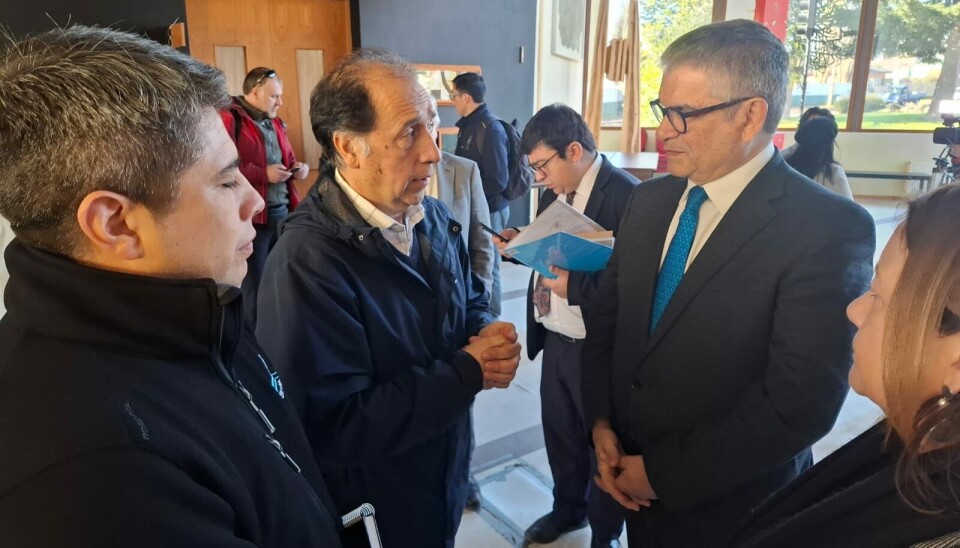 El presidente de la empresa portuaria junto al ministro de Hacienda.