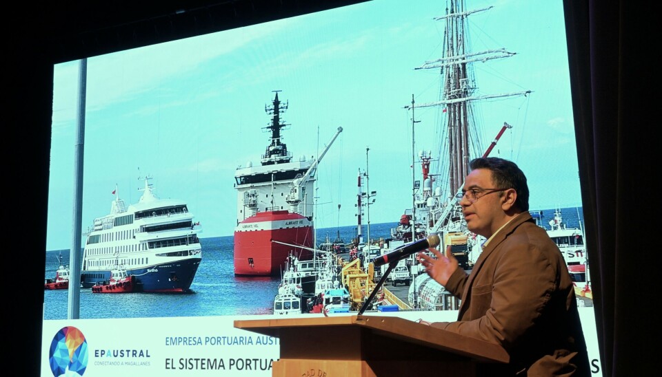 El gerente general de Epaustral, Miguel Palma, durante su exposición.