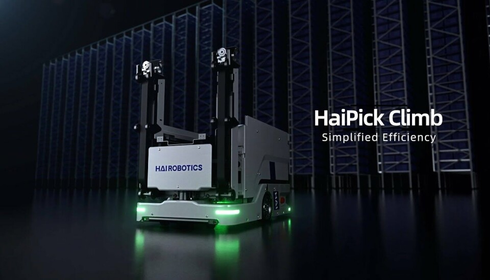 El robot trepador puede acceder a cualquier contenedor desde distintos niveles.