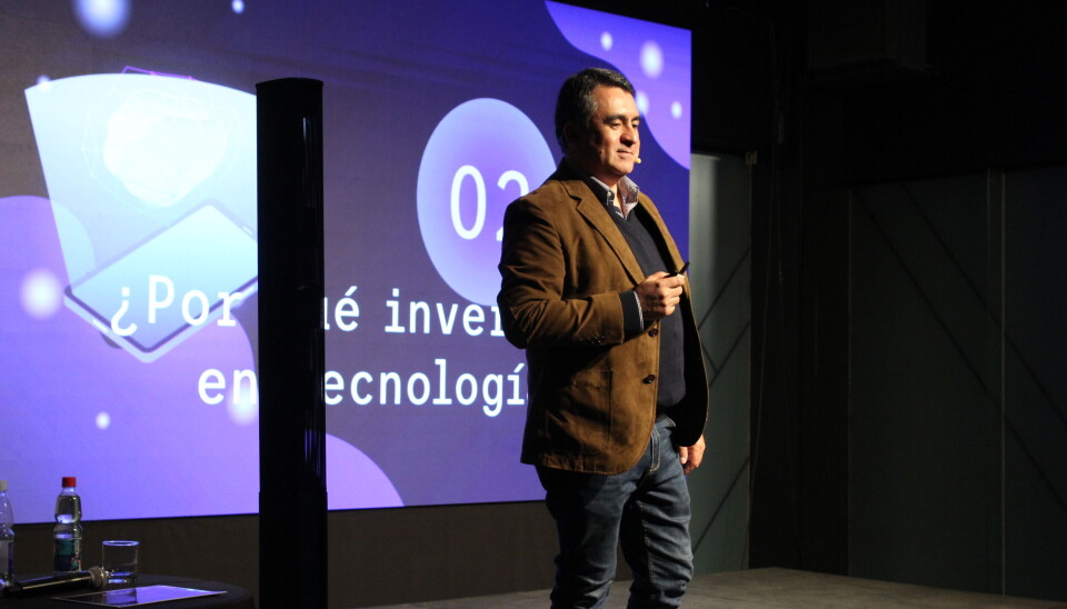 Luis Santander, CEO de Valgreti, durante su exposición en FILCE 2025.