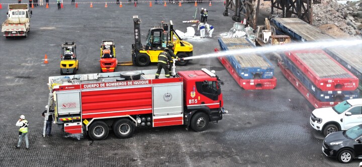 Simulacro en Puerto de Iquique refuerza
preparación ante emergencias